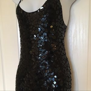 NWOT The Limited Black Sequin Dress XS